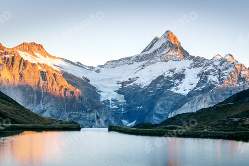 Preview: Bachalpsee lake in Swiss Alps mountains