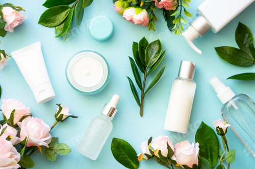 Preview: Natural cosmetic products. Skin care concept.