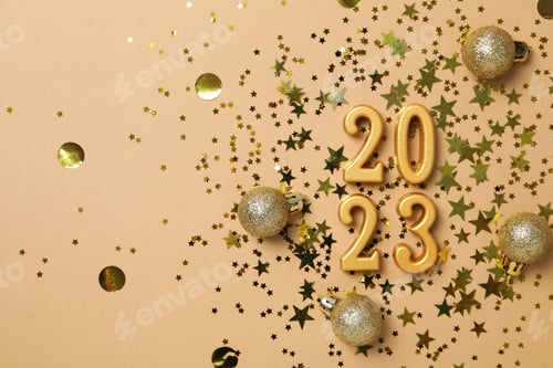 Preview: Concept of Happy New Year 2023, space for text