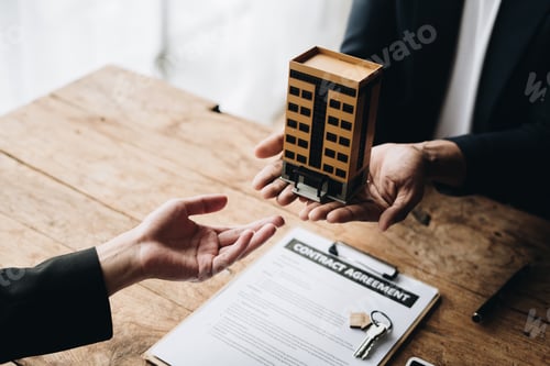 Preview: Real estate agent talked about the terms of the home purchase agreement.
