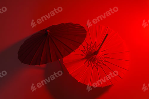 Preview: Traditional japanese umbrellas, traditional japanese accessories concept