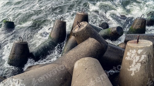 Preview: Breakwaters on the shore