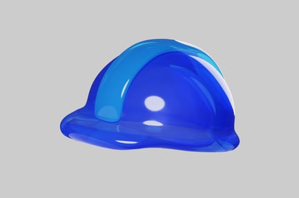Preview: Blue construction hard hat