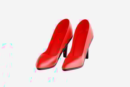 Preview: Red 3D High Heel Shoes Pair
