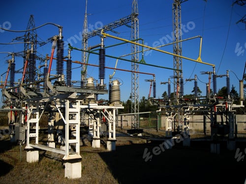 Preview: Electrical substation in summer