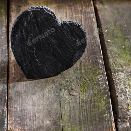 Preview: Slate Plate In The Shape Of Heart