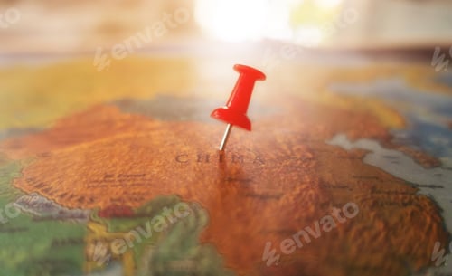 Vista previa: ubicaciones marcadas con un pin rojo en el mapa mundial