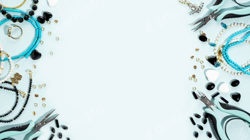 Preview: Jewelry Making Components and Tools Flat Lay