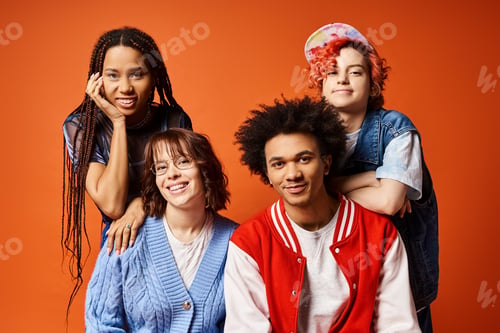 Preview: United in style: multicultural friends strike a pose