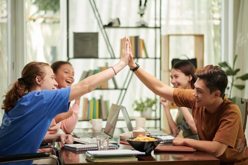 Preview: Teenage Boys Giving High Five