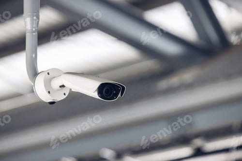 Preview: Online Security CCTV camera surveillance system outdoor of house.