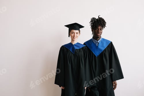 Preview: Young People Wearing Graduation Robes