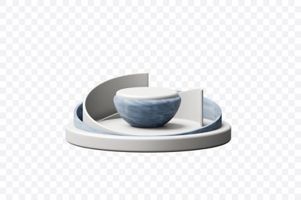 Preview: Abstract 3D Podium Composition