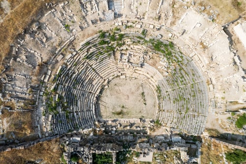 Preview: Aizonai antic city ruins with Zeus temple. Aizanoi ancient city in Cavdarhisar, Kutahya, Turkey.