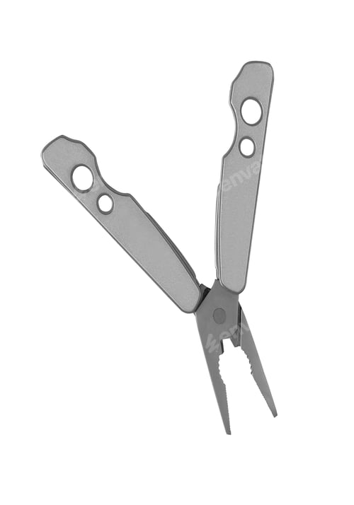 Preview: metallic multitool isolated