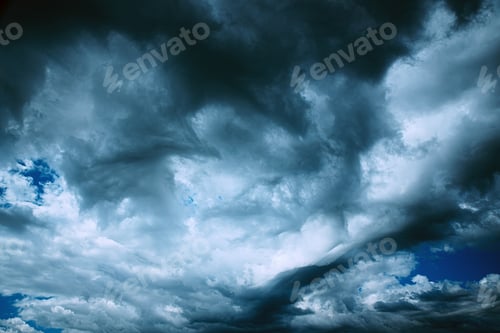 Preview: Dark Storm Cloudy Rainy Sky With Rain Heavy Clouds