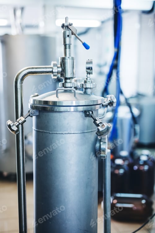 Preview: Brewery equipment producing craft beer.