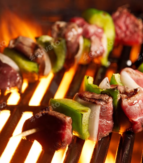 Preview: beef shishkababs on the grill