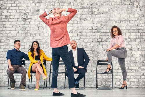 Preview: Talking Brainstorming Communication Friends Concept Business People Meeting Corporate Digital Device