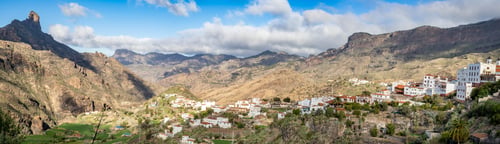 Preview: Tejeda village from above Canary Islands, Spain