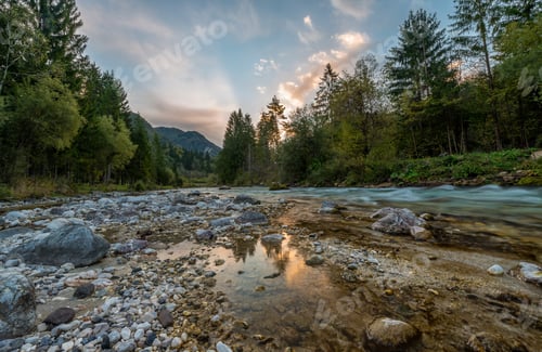 Preview: Sunrise at river