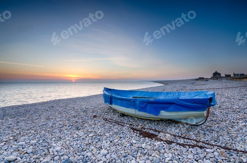Preview: Fishing Boat on Chesil Beach