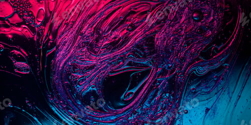 Preview: surreal fluid texture, neon colors abstract background