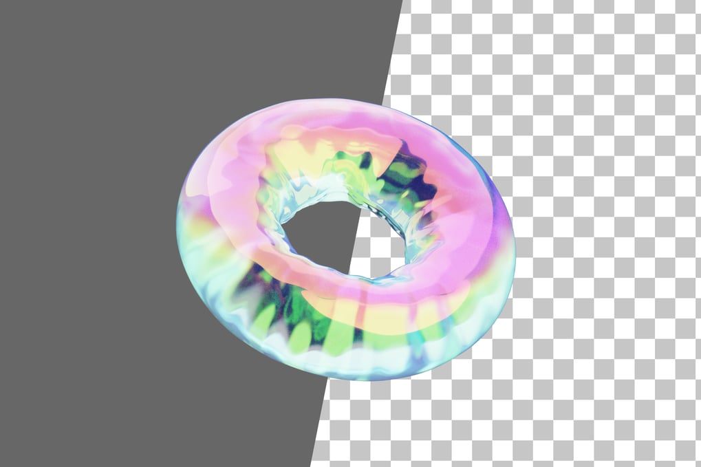 Circle Balloon Chrome 3D Icon 3D, Incl. 3d & abstract - Envato