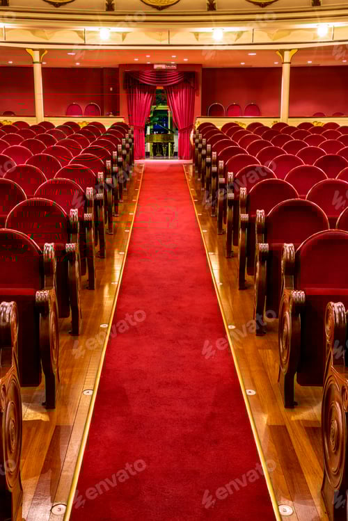 Preview: Interior view of an auditorium theater.