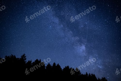 Preview: Beautiful night sky full of stars and magical milky way