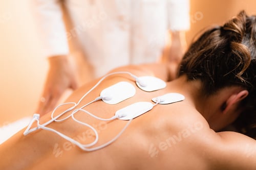 Preview: Upper Back Physical Therapy with TENS Electrode Pads, Transcutaneous Electrical Nerve Stimulation