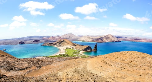 Preview: Panoramic view of " Isla Bartolome " at Galapagos Islands archipelago