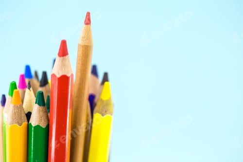 Preview: colored pencils close-up