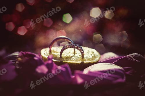 Preview: Wedding rings and symbol celebration Creative picture