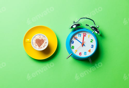 Preview: cup and clock