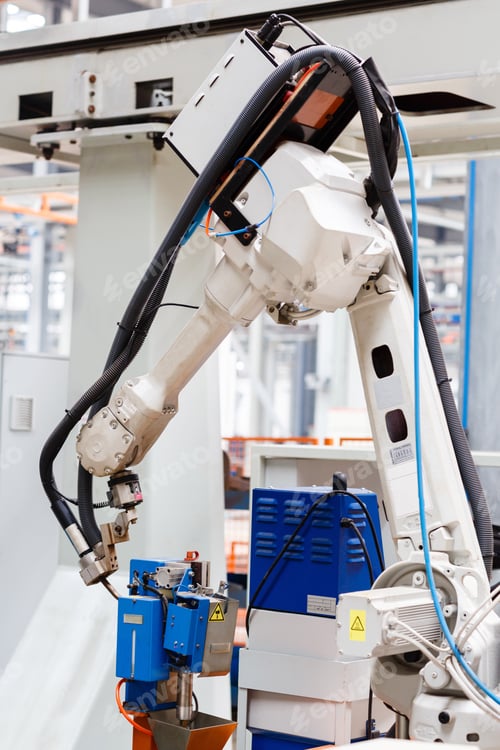 Robot manipulator on the factory