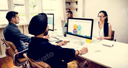 Preview: Diverse business people working