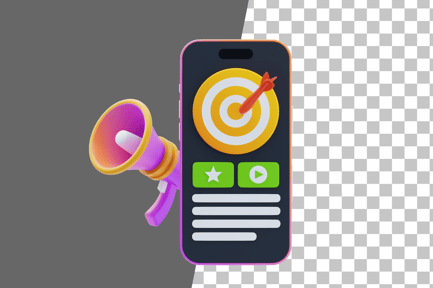 Preview: Mobile Marketing 3D Icon