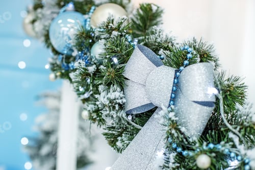 Preview: Christmas decor. Concept Happy Christmas, New Year, holiday, win