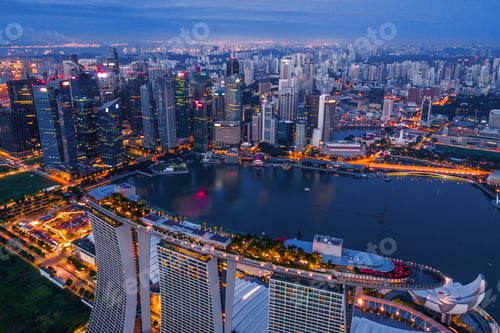 Preview: Marina Bay area in Singapore city.