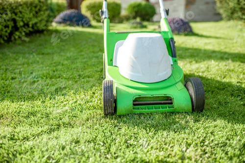 Preview: Lownmower on the grass outdooors