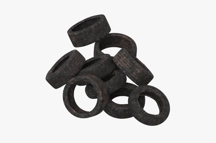 Preview: Used Tires Pile - Small, Medium, and Large Sizes