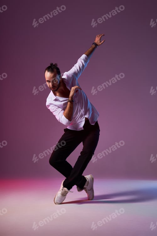 Preview: Professional dancer in motion. Beauty, fashion.