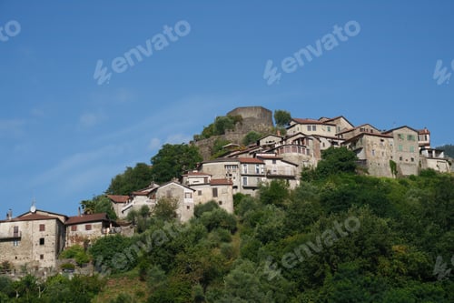 Preview: Mulazzo, historic town in Lunigiana, Tuscany, at morning