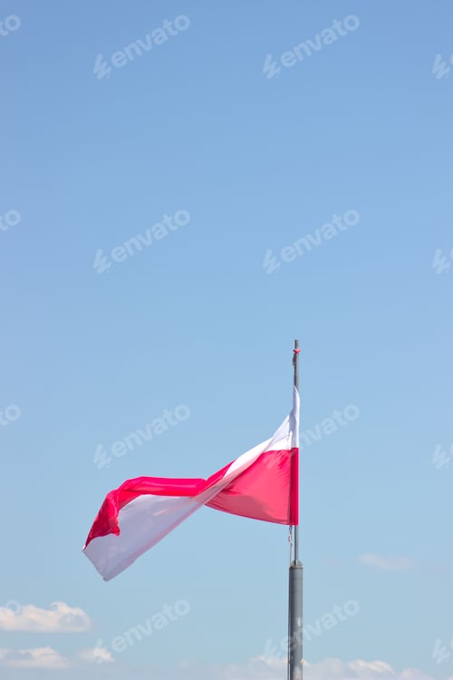 Preview: Flag Waving Against Clear Blue Sky