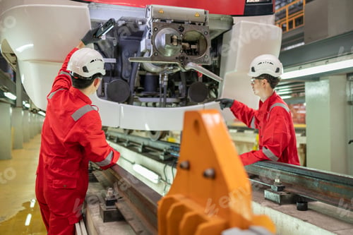 Preview: Engineers inspect the Scharfenberg coupler after every use.