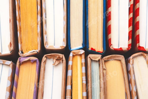 Preview: books on a blue background