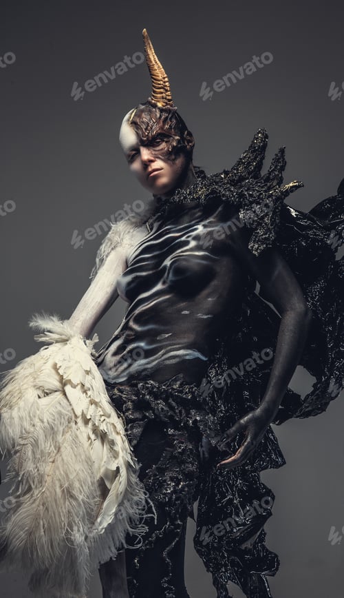 Preview: Portrait of devil woman.