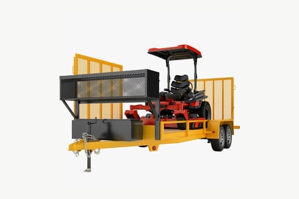 Preview: Landscape Pro: Riding Lawn Mower on Trailer