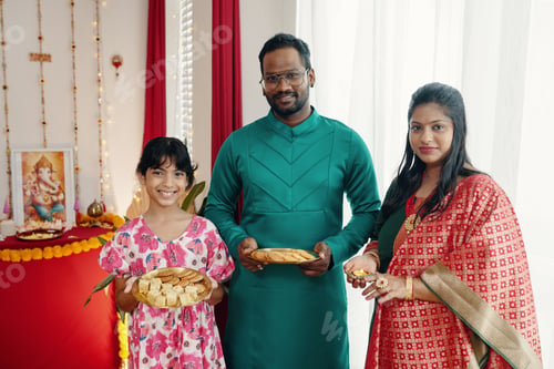 Preview: Family Celebrating Traditional Festive Occasion Together
